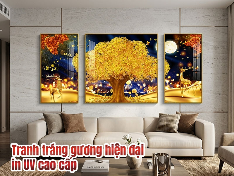 In Tranh tráng gương treo tường
