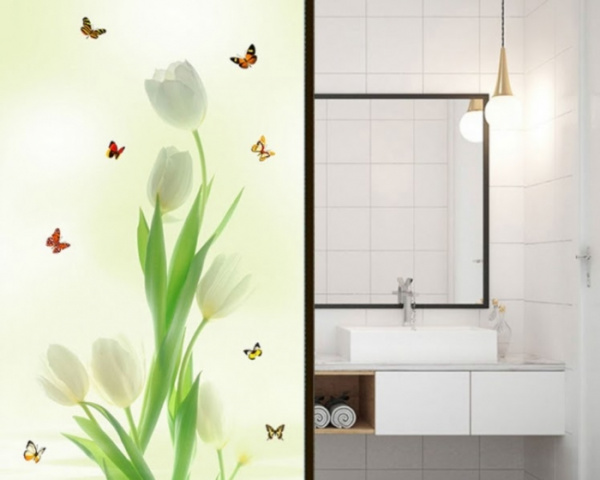 Decal dán kính phòng tắm 2