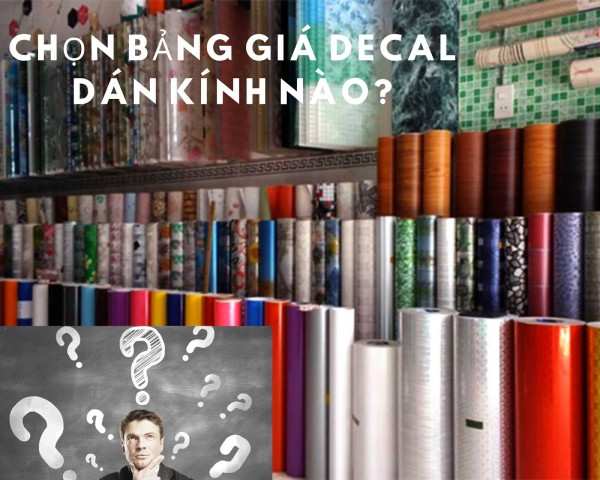 Bảng giá giấy decal dán kính 3