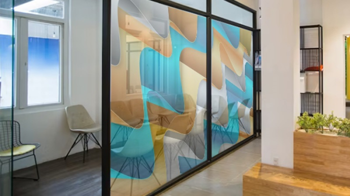 Decal dán kính hoa văn 3