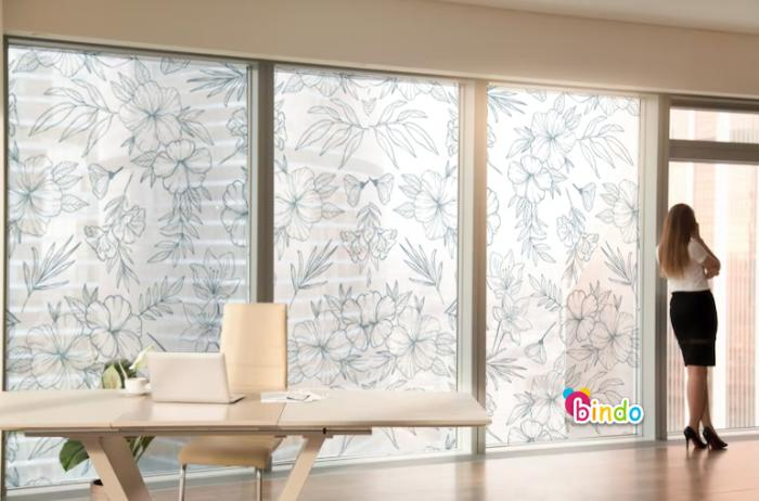 Decal dán kính quán cafe 12