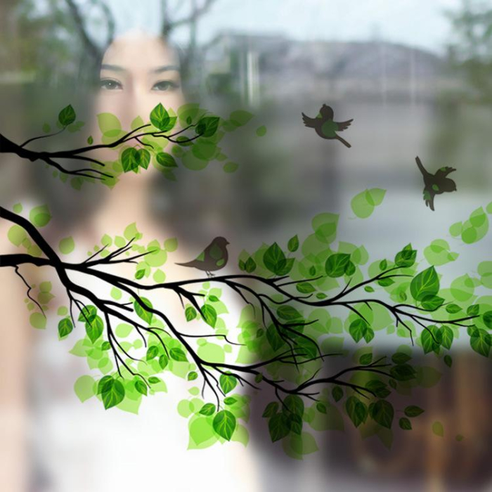 Decal dán kính tiệm tóc barber 11