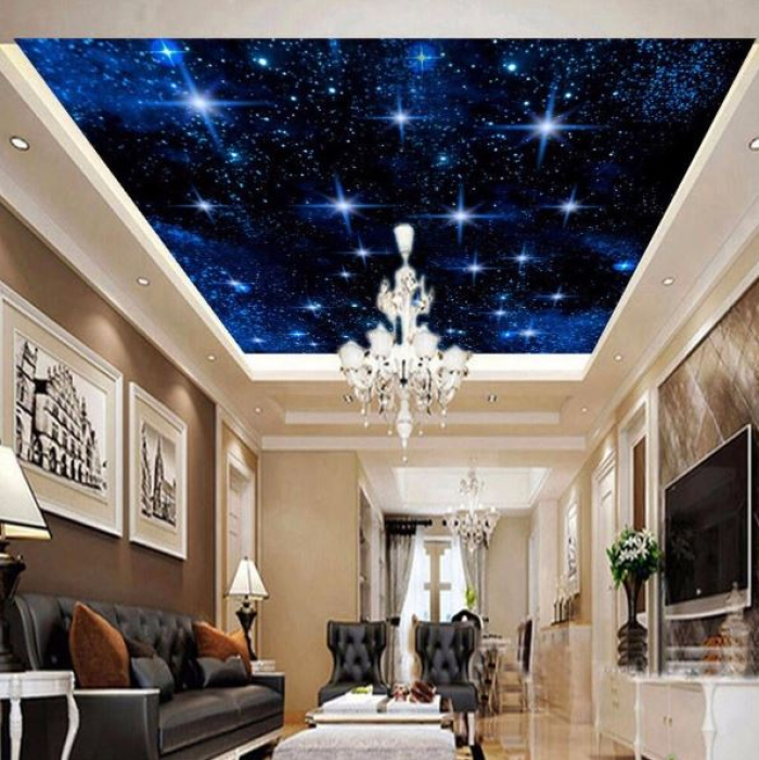 Tranh dán tường 3D bầu trời 5