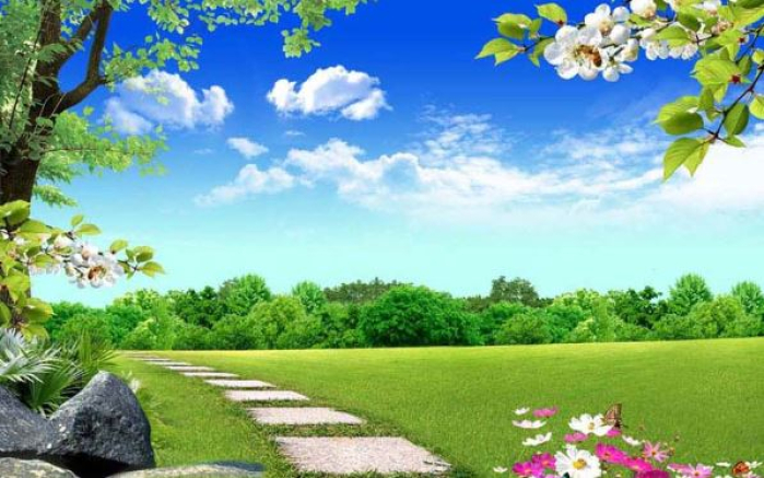 Tranh dán tường 3D bầu trời 8