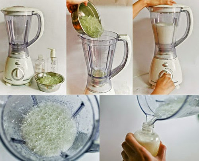 Cách làm Gel nha đam dưỡng da chống nắng xóa vết thâm nám hiệu quả 5