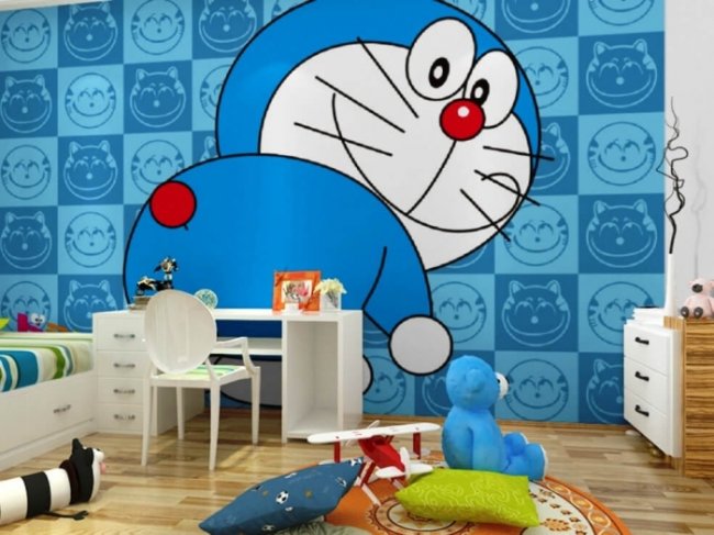 Giấy dán tường phòng ngủ anime dành cho các bé 3