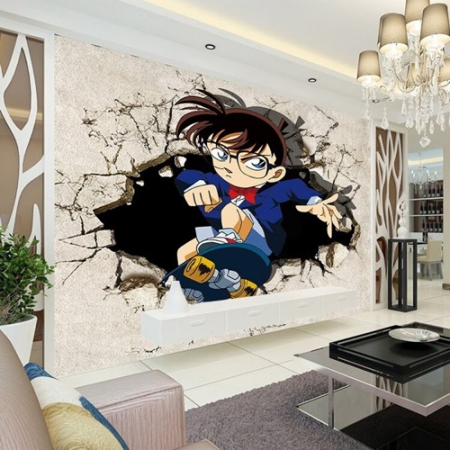 Giấy dán tường phòng ngủ anime dành cho các bé 2