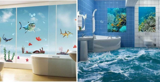 Những hiểu biết thêm về giấy dán tường trong phòng tắm 6