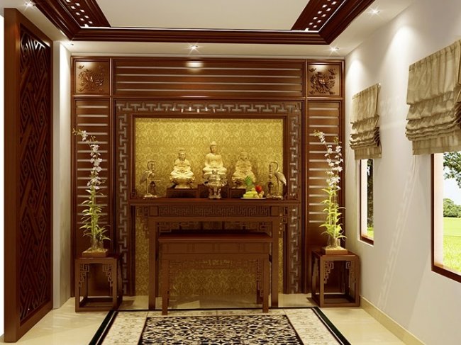 Tổng Quan Về Giấy Dán Tường 3d Phòng Thờ 2