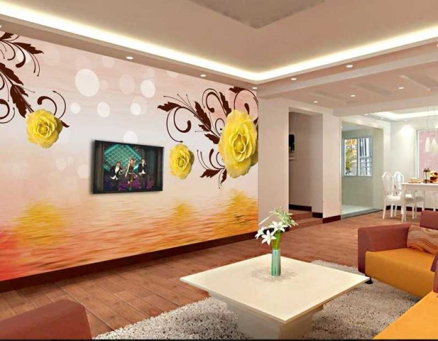 Tranh dán tường hoa lá khổ lớn giá rẻ đẹp TPHCM 1