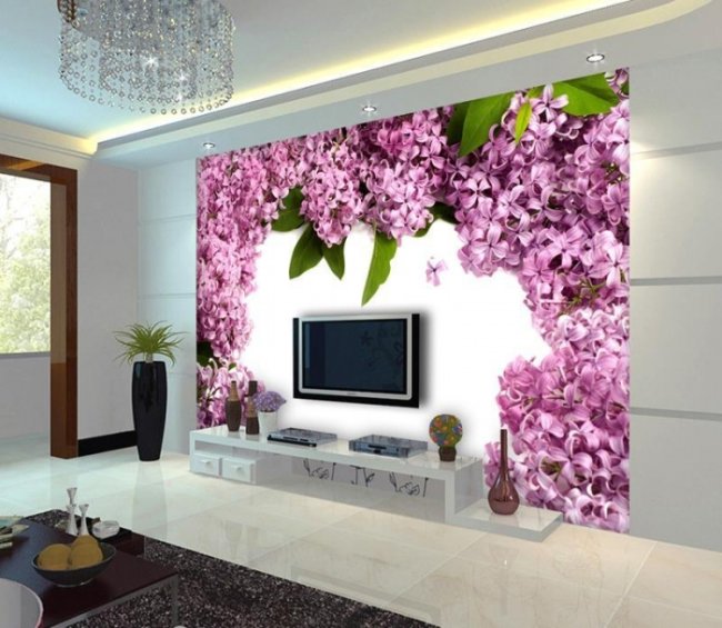 Tranh dán tường hoa lá khổ lớn giá rẻ đẹp TPHCM 2