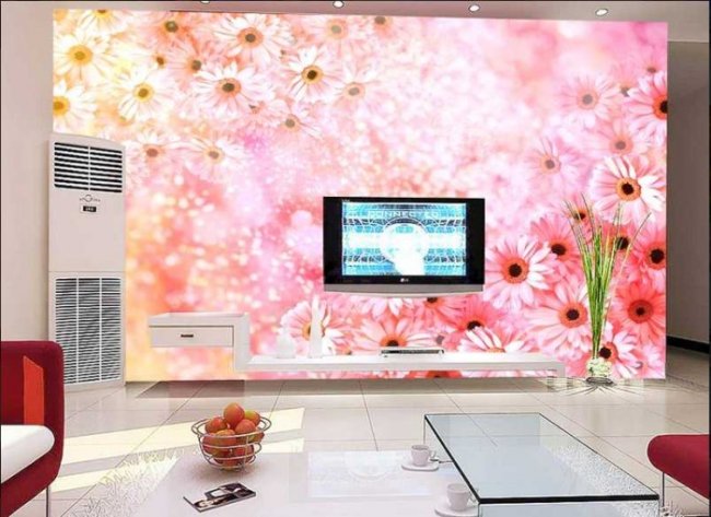 Tranh dán tường hoa lá khổ lớn giá rẻ đẹp TPHCM 7