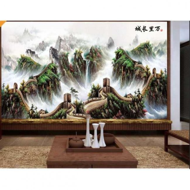 Tranh dán tường Vạn Lý Trường Thành: 20+ Mẫu đẹp giá rẻ tại TPHCM 4