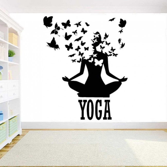 Tranh dán tường Yoga: In, thiết kế & thi công ở TPHCM 2