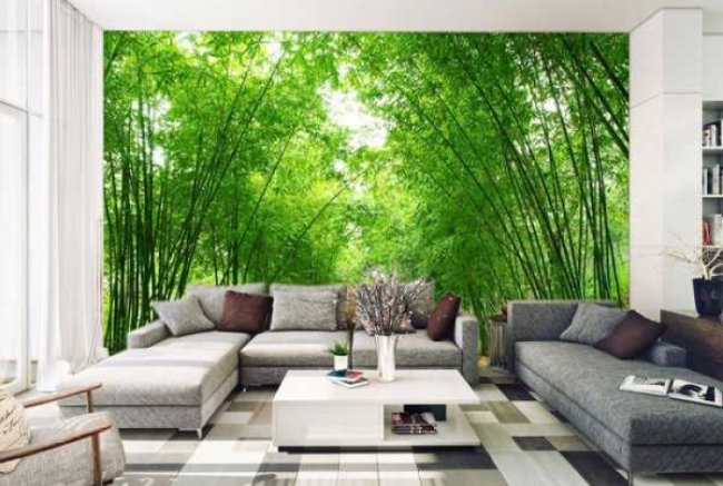 Tranh phong cảnh thiên niên núi rừng đẹp dán tường 5