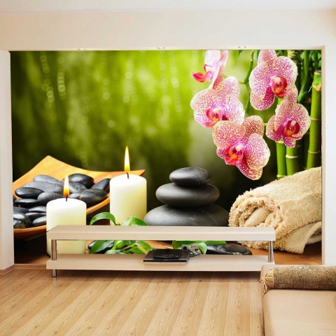 Tranh dán tường spa: In thiết kế thi công theo yêu cầu TPHCM 1