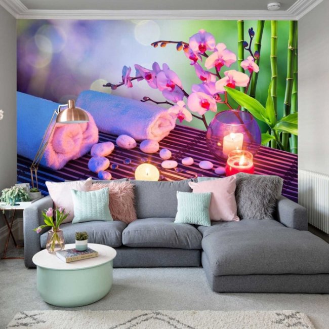 Tranh dán tường spa: In thiết kế thi công theo yêu cầu TPHCM 3