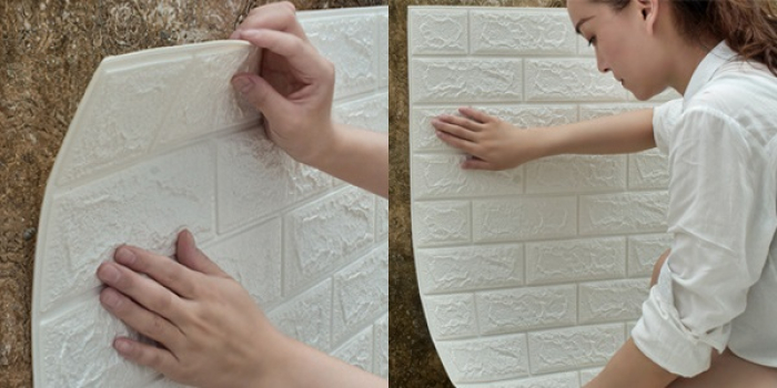 Xốp dán tường dán trên bề mặt nào 2