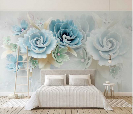 Giấy dán tường 3D phòng ngủ 1