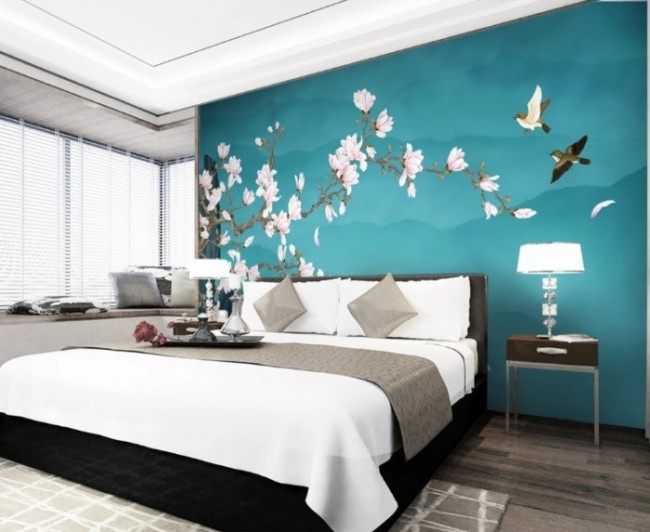 Giấy dán tường 3D phòng ngủ 2