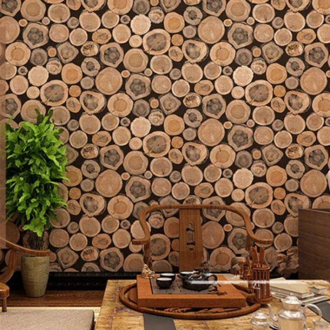 Giấy Dán Tường Giả Gỗ Vân Gỗ Đẹp Cao Cấp 2