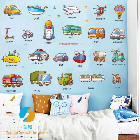 Giấy dán tường hoạt hình chất liệu an toàn bền đẹp phù hợp với trẻ nhỏ 1
