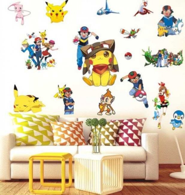 Giấy dán tường hoạt hình chất liệu an toàn bền đẹp phù hợp với trẻ nhỏ 3