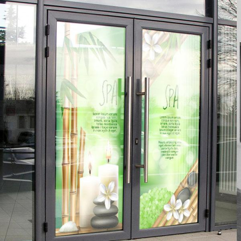 Decal dán kính spa 15