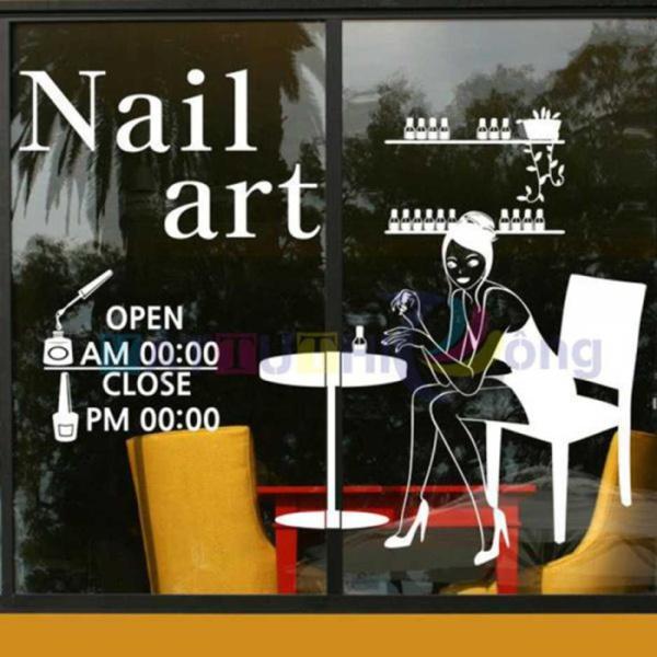 Decal dán kính spa 24