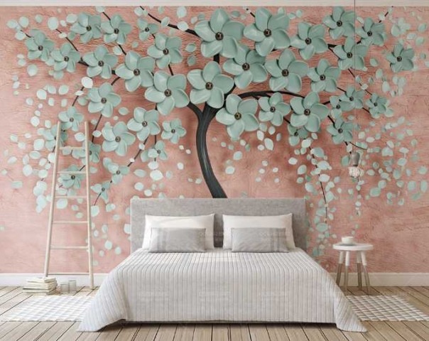 Tranh dán tường phòng ngủ vợ chồng vừa đẹp, vừa lãng mạn 1