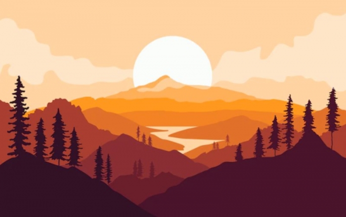 Mẫu tranh vẽ phong cảnh mùa thu đẹp 2