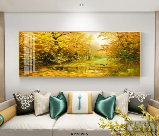 Mẫu tranh vẽ phong cảnh mùa thu đẹp 7