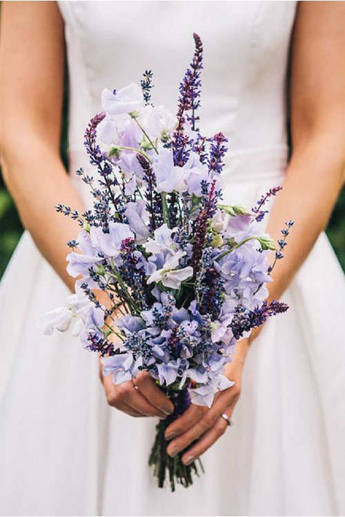 Bó hoa cưới đẹp mê hồn bằng Hoa Lavender 9