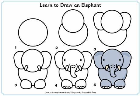 Cách vẽ nhiều con vật đơn giản dễ thương cho bé tô màu 19