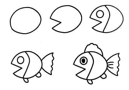 Cách vẽ nhiều con vật đơn giản dễ thương cho bé tô màu 31