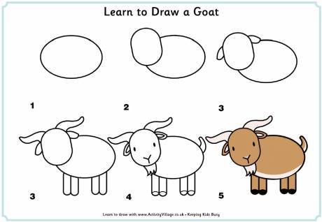 Cách vẽ nhiều con vật đơn giản dễ thương cho bé tô màu 5