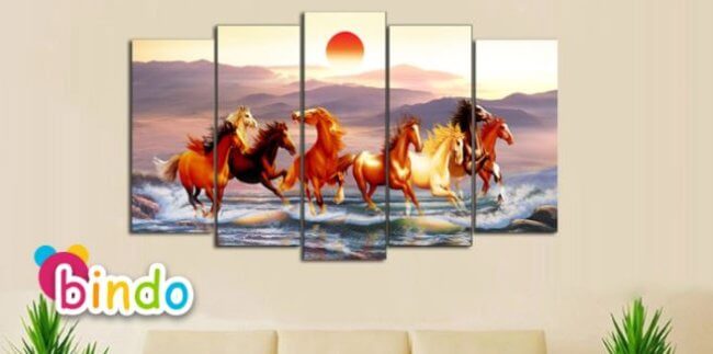 Ý nghĩa tranh ngựa từ 1 đến 8 con  8