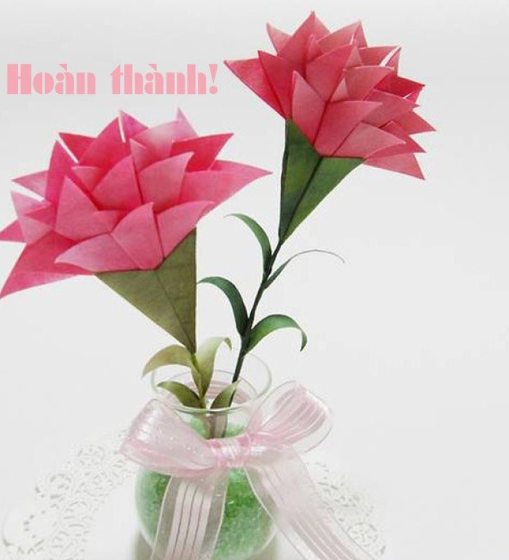 Giới thiệu 4 kiểu hoa giấy đẹp dùng trong trang trí có cách gấp đơn giản