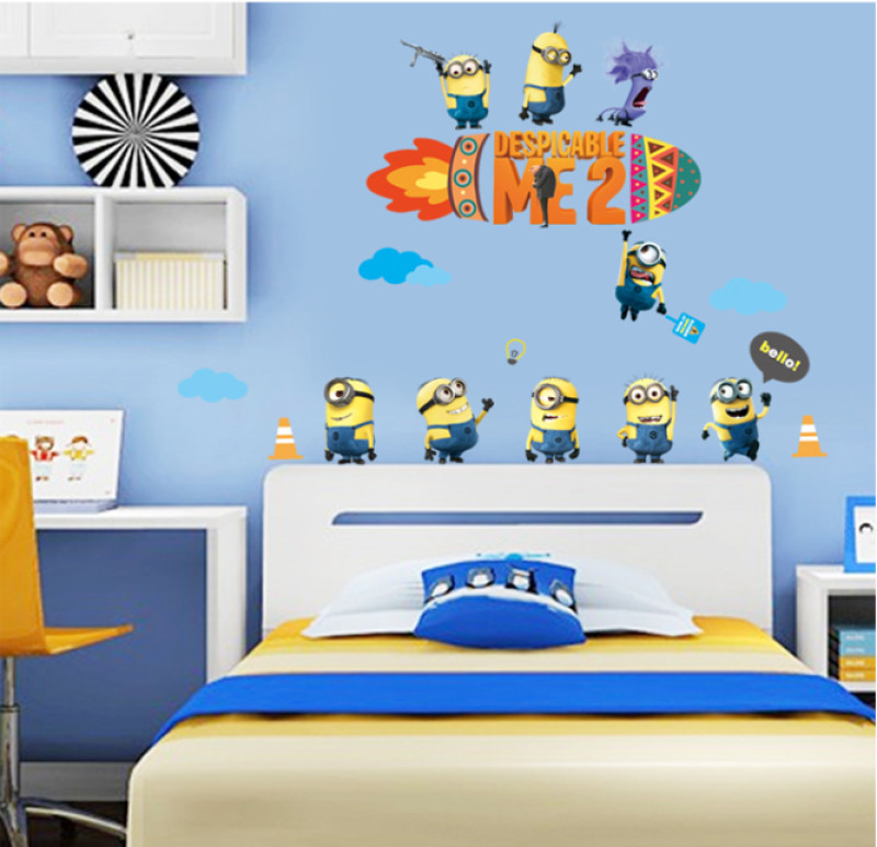 Giới thiệu về giấy dán tường minion trang trí phòng ngủ cho bé yêu