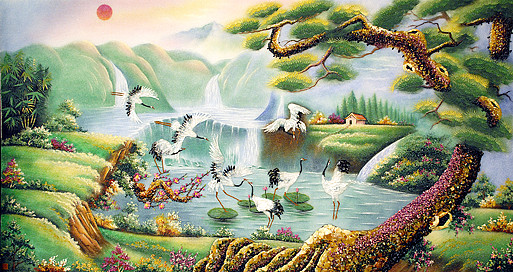 Gợi ý treo tranh phong thủy phòng khách hợp với từng tuổi