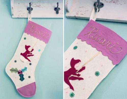 Hướng dẫn làm bít tất handmade đựng quà giáng sinh