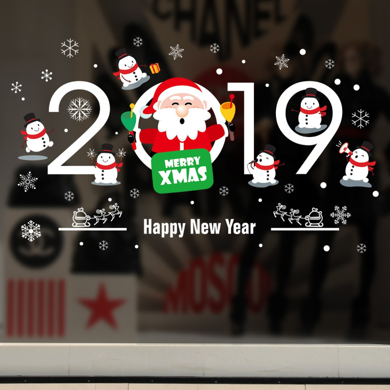 Mẫu decal trang trí giáng sinh 2019 đẹp và lại tại Bindo