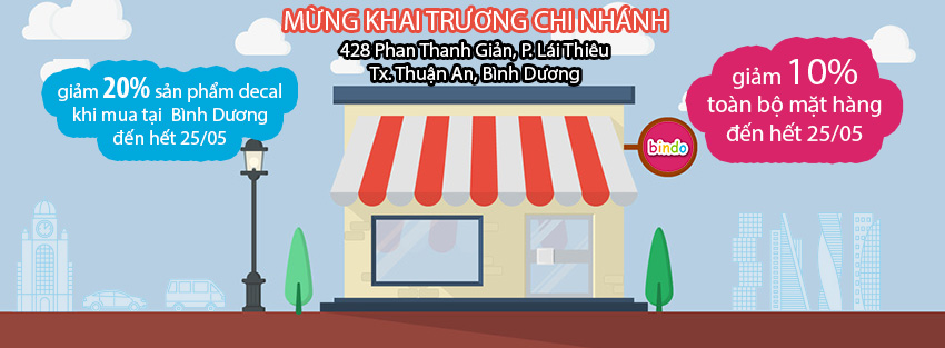 Mừng khai trương chi nhánh Bindo Bình Dương