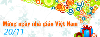 Mừng ngày nhà giáo việt nam 20/11 - Giảm 20% toàn bộ đơn hàng