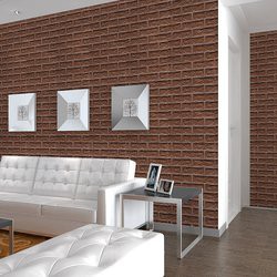 Ngôi nhà cũ kỹ trở nên tươi sáng với xốp dán tường 3d