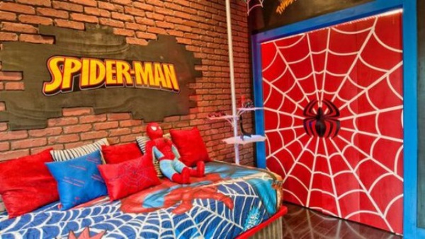 Trang trí phòng cho bé trai theo kiểu Spiderman