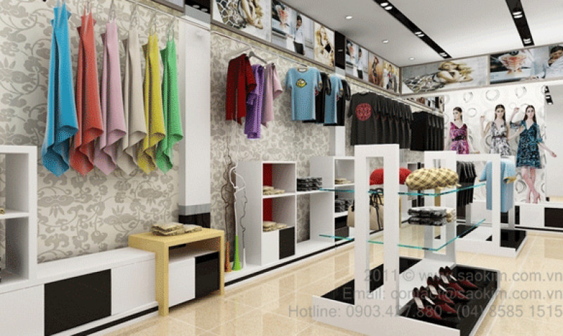 Tư vấn chọn giấy dán tường cho shop thời trang