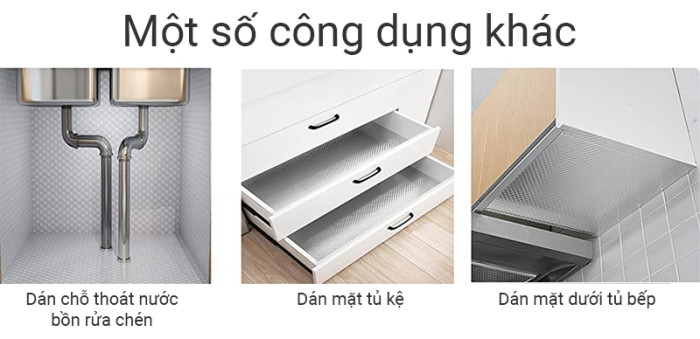 Một số công dụng khác của cuộn giấy bạc dán bếp